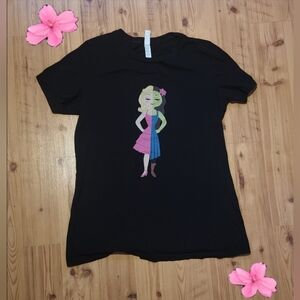 WICKED INSPIRED ART BLACK GRAPHIC TEE - BELLA BRAND - SIZE XL